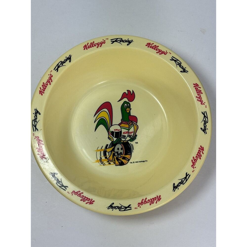 Kellogg's Racing Cereal Bowl Dish Plastic Corny